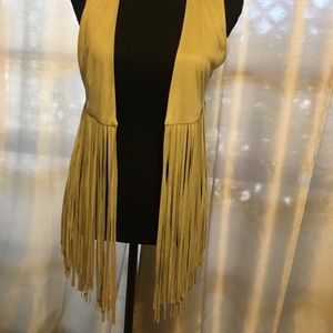 Suede Fringe Vest